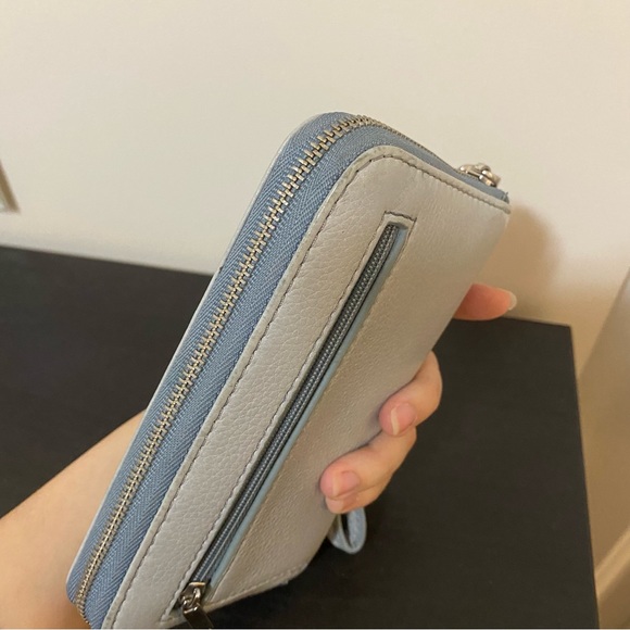 Fossil grey-blue leather wallet (phone wallet) - Picture 4 of 16